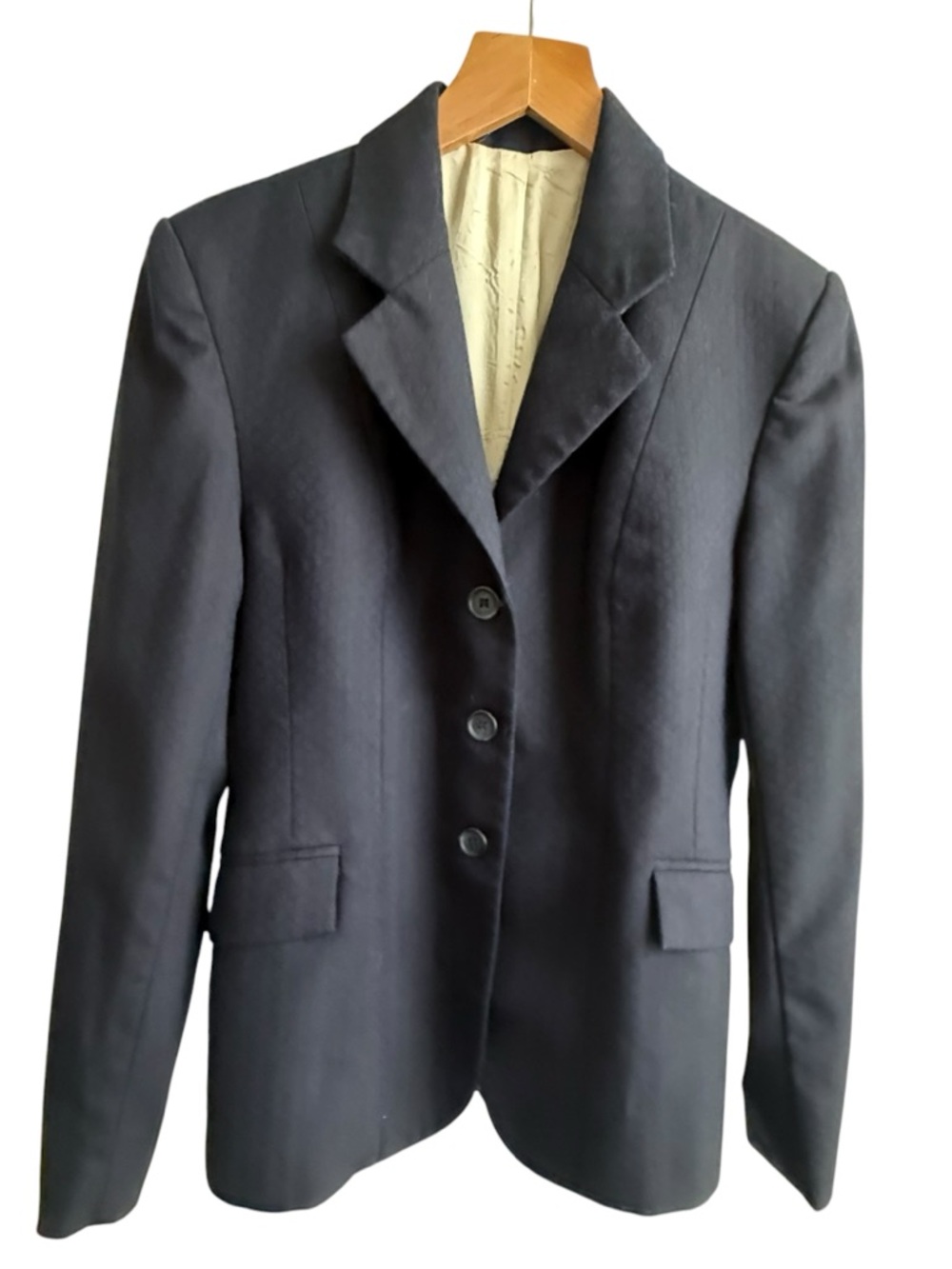 Vintage Marigold Equestrian Riding Blazer Wool Blend Tailored Jacket Size 10